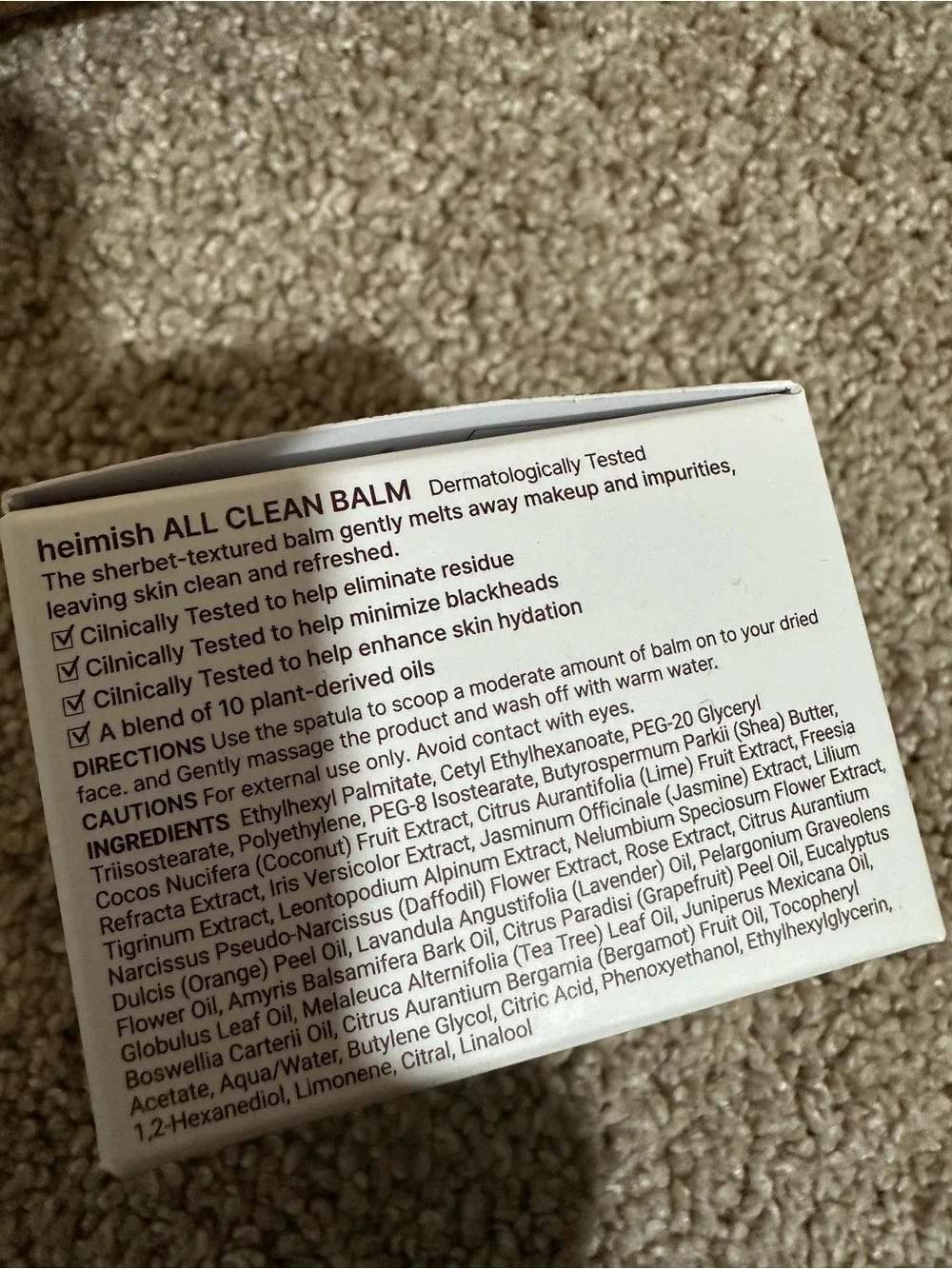 New In Box Heimish All Clean Balm 120ml K Beauty Cleansing $20